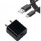 Mobile Phone Single USB Bulk Purchase Quick Charging Black Head Charger Adapter