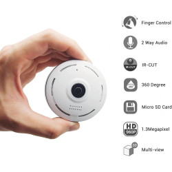 Wireless Panoramic VR Camera Roof Mount HD WIFI Bulb Light Wifi Smart Home 3D IP Camera FishEye 360 Degree CCTV camera