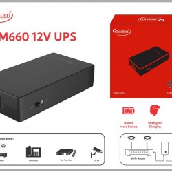 Quantum QHM-660 Power Backup for Router, Intercom, CCTV, Set top Box 12V UPS