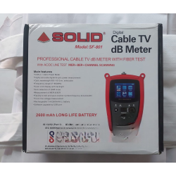 Solid SF-801 Satellite Digital Professional Cable TV dB Meter