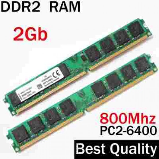 DDR2 2GB RAM Refurbished Mix Brand Samsung Hynex etc for Desktop Memory