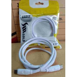 SM Gold Type C USB High Speed Mobile Data Charging Cable
