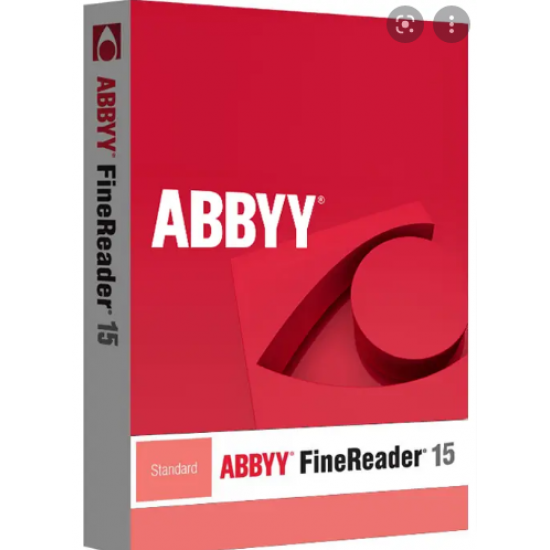 Abbyy Finereader 15 Standard  ESD PDF Document Scanner OCR Software