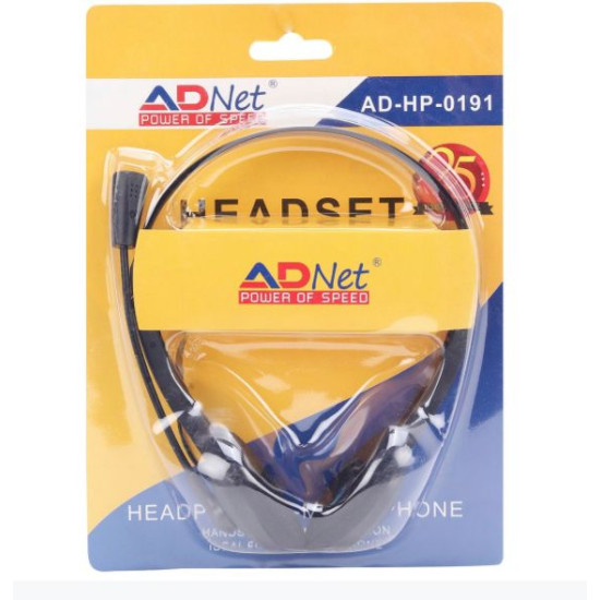 ADNET AD-HP-0191 Multimedia Mike on-ear Headphone