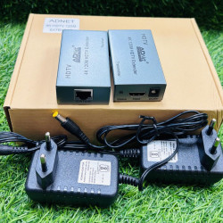 Adnet HDMI Range Extender Plug and Play Long Range Transmitter and Receiver 4K 1080P Full HD LAN HDTV Extender Adapter Adnet HDMI Range Extender Plug and Play Long Range Transmitter and Receiver 4K 1080P Full HD LAN HDTV Extender Adapter