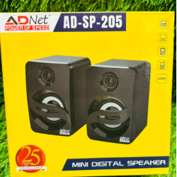 AdNet AD-SP-205 Computer Speakers 2.0CH PC 6W USB Powered Stereo Desktop Mini Speakers