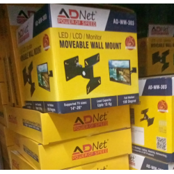 ADNet AD-WM-303 Moveable Full Motion Universal 14-26 Inch LCD/LED/Monitor TV Wall Mount ADNet AD-WM-303 Moveable Full Motion Universal 14-26 Inch LCD/LED/Monitor TV Wall Mount