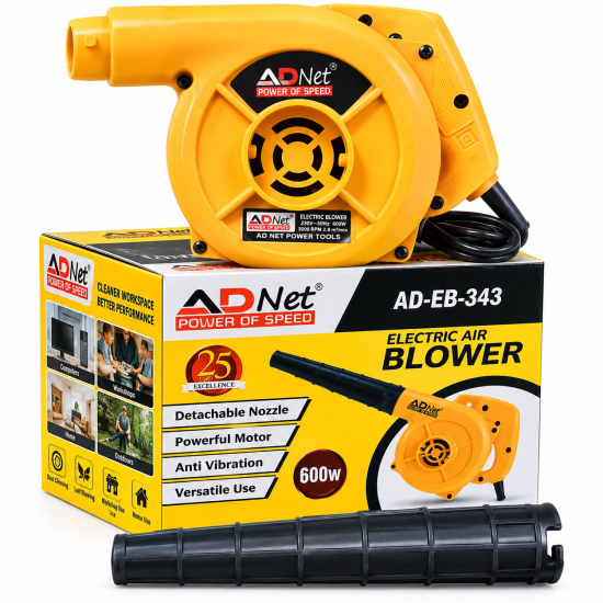 Adnet AD-EB-343 Electric Blower 600W Without Variable Speed Power Tools Air Blower