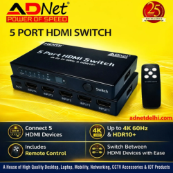 Adnet 5 Port 4K HDMI Switch