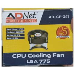 ADNet AD-CF-341 2500 RPM Intel LGA 775 with Heatsink Desktop CPU Cooling Fan