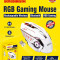 Adnet AD-WB-148 Bluetooth Rechargeable Wireless RGB Gaming Mouse