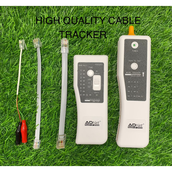 AdNet Ethernet LAN Network Cable Tester RJ11 RJ45 Cat5 Cat6 Telephone Tracer Toner Detector Line Finder Wire Tracker