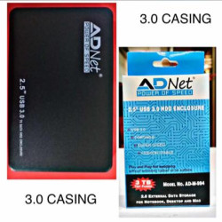 AdNet 2.5" USB 3.0 AD 993 External Sata Hard Disk Drive Enclosure Casing HDD Case
