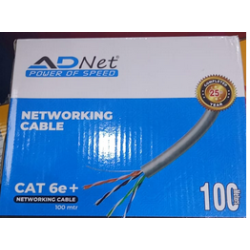 Adnet Cat6 100 mtrs roll CAT6e+ 4 pair cable UTP Networking LAN cable