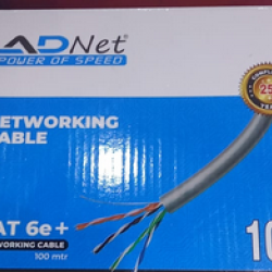 Adnet Cat6 100 mtrs roll CAT6e+ 4 pair cable UTP Networking LAN cable