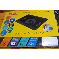 Adnet Laptop Cooling Pad AD-19 1 Fan Cooling Pad