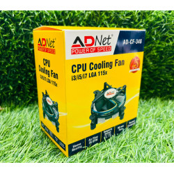 ADNET CPU Cooling Fan I3/I5/I7 LGA - 1150/1155/1156 Socket Motherboard Supported CPU Fan