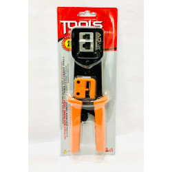 AdNet RJ45 Pass Through Cat5 Cat5e Cat6 Crim Tool for RJ45/RJ11 Regular Crimping Tools