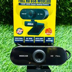 Adnet AD-HC-412 1080P Full HD 360 with Mic CMOS Sensor Desktop USB Webcam