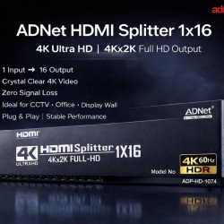 Adnet 16 Port ADP-HS-1074 4K HDMI Splitter