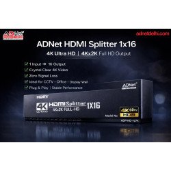 Adnet 16 Port ADP-HS-1074 4K HDMI Splitter