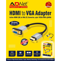 Adnet ADP-DV-1131 HDMI VGA Cable HDMI Male to VGA Female Cable Adapter Adnet ADP-DV-1131 HDMI VGA Cable HDMI Male to VGA Female Cable Adapter