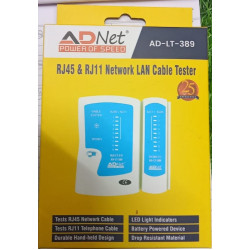 Adnet LAN Tester RJ45|RJ11 Network AD-LT-389 9V Battery with LED Indicators RJ12 CAT5 CAT 6 UTP Network Ethernet Cable Tester Adnet LAN Tester RJ45|RJ11 Network AD-LT-389 9V Battery with LED Indicators RJ12 CAT5 CAT 6 UTP Network Ethernet Cable Tester