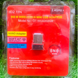 Mini USB Wifi OT-WUA950NM 950Mbps 2.4GHz Wireless N Nano USB Adapter