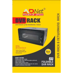 Adnet 6U Foldable WiFi Cctv Dvr Rack/Nvr/Server/Network Rack