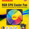 Adnet RGP CPU Cooler AD-CF-349 120 mm 1500 RMP with PWM Connector LED Series Cabinet FAN