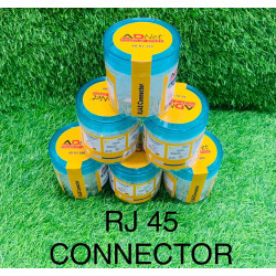 AdNet RJ45 100 Pcs Pack Gold Plated CAT5/CAT6 LAN Network Connectors