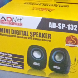 AdNet AD-SP-132 USB Powered Speakers 2.0CH with Volume Controller Stereo Portable Desktop Digital Mini Speakers AdNet AD-SP-132 USB Powered Speakers 2.0CH with Volume Controller Stereo Portable Desktop Digital Mini Speakers