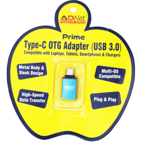 Adnet ADP-C0-1252 Prime USB 3.0 Type C OTG Adapter