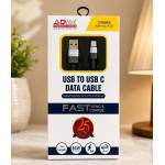 Adnet Prime ADP-UC-1351 65W 3A USB-A to USB-C Fast Charging & Data Sync Cable