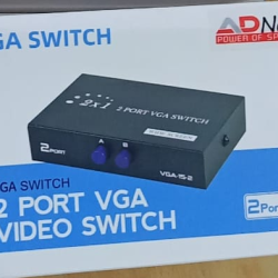 Adnet VGA SWITCH 2|4 Port to Connect 2|4 CPU to One Display Media Streaming Device