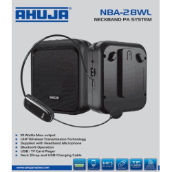 Ahuja NBA 28WL Bluetooth USB & Recording Microphone Wireless Neckband