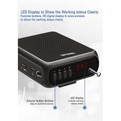 Ahuja NBA-30WL Portable Bluetooth SD & Recording Microphone Wireless Neckband