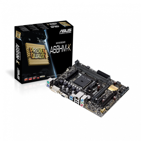 ASUS A68HM-K mATX FM2+ Socketed AMD Motherboard 