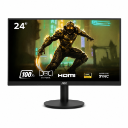 AOC 24B30HM 24 Inch Full HD HDMI/VGA Port 3 Sided Frameless Design 60.45cm LED 1920 x 1080 Pixels VA Panel Ultra Slim Monitor