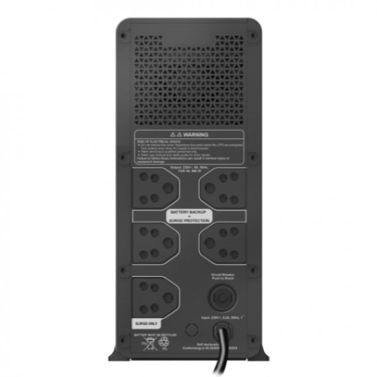 APC BX1100C-IN 1100VA Power Backup & Protection Home Office Desktop Computer UPS
