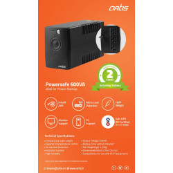 Artis PS-600VA 600VA Line Interactive UPS Artis PS-600VA 600VA Line Interactive UPS
