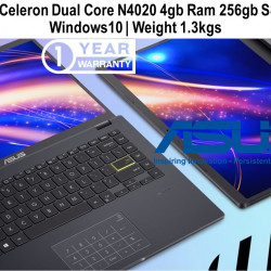 ASUS E410ma Celeron Dual Core 256GB SSD 4GB RAM 14 Inch Windows 10 Thin | Light Weight Laptop