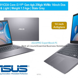 Asus ExpertBook P1411CEA I3 11th Gen 256GB NVME 4GB RAM 14 Inch Dos Thin | Light Weight Laptop