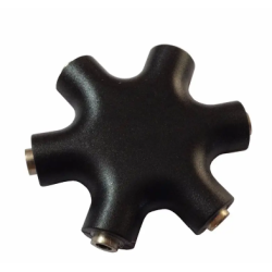 Audio Jack Splitter 3.5mm Audio Plug Hub Splitter Adapter 3.5mm 6 Way Jack Stereo Audio Headset Headphone Earphone Hub Splitter Connector Adapter