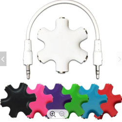 Audio Jack Splitter 3.5mm Audio Plug Hub Splitter Adapter 3.5mm 6 Way Jack Stereo Audio Headset Headphone Earphone Hub Splitter Connector Adapter Audio Jack Splitter 3.5mm Audio Plug Hub Splitter Adapter 3.5mm 6 Way Jack Stereo Audio Headset Headphone Earphone Hub Splitter Connector Adapter