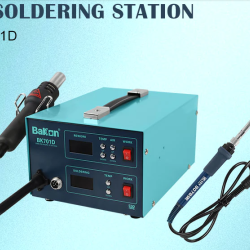 Bakon Bk701d Hot Air Rework Soldering Iron Station Digital Display 2 in 1 SMD Machine