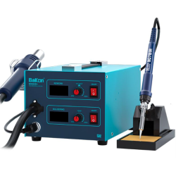 Bakon BK852D+ Lead Free Soldering Iron Hot Air Gun De-soldering 2 In 1 Rework Station