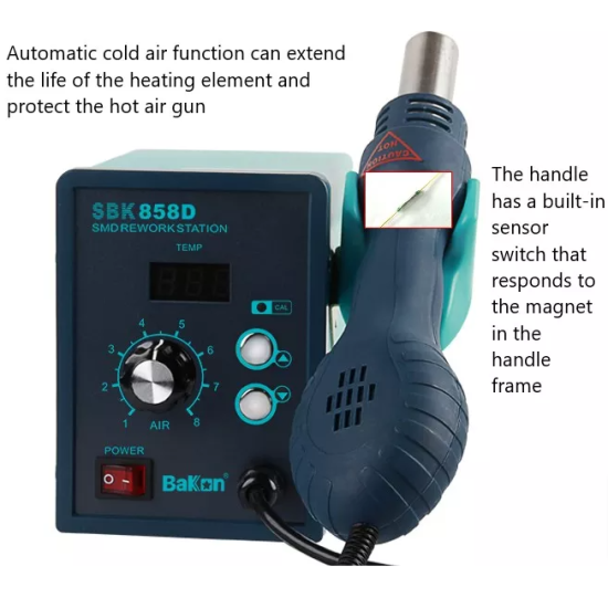 Bakon SBK858D Intelligent Hot Air Rework Station