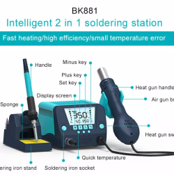 BAKON BK881SMD 2 In 1 LCD digital display rework station hot air gun soldering iron