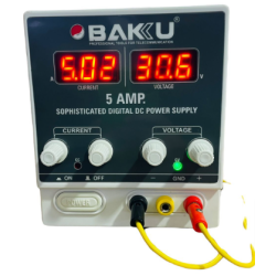 Bakku 5AMP 30 Volt Transformer Based Heavy Duty Digital DC Power supply